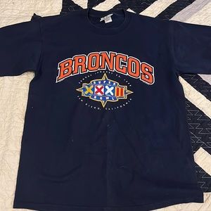1998 Denver Broncos Lee sport Super Bowl blue T-shirt large